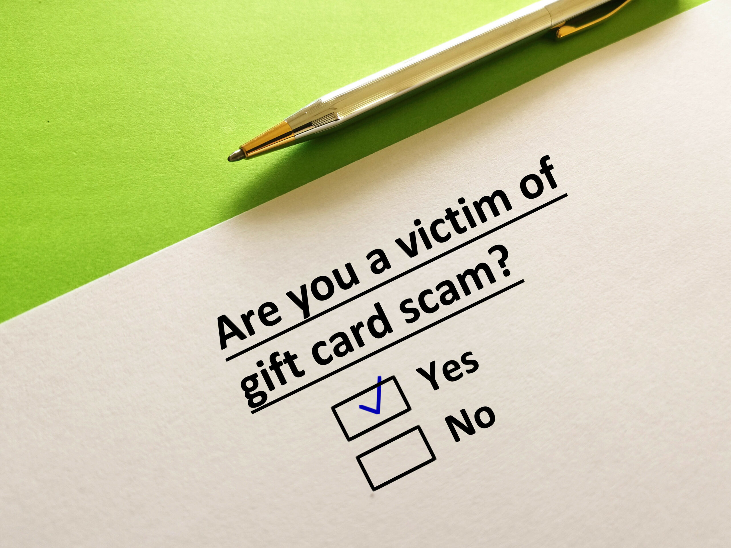 What is a ‘gift card scam’?