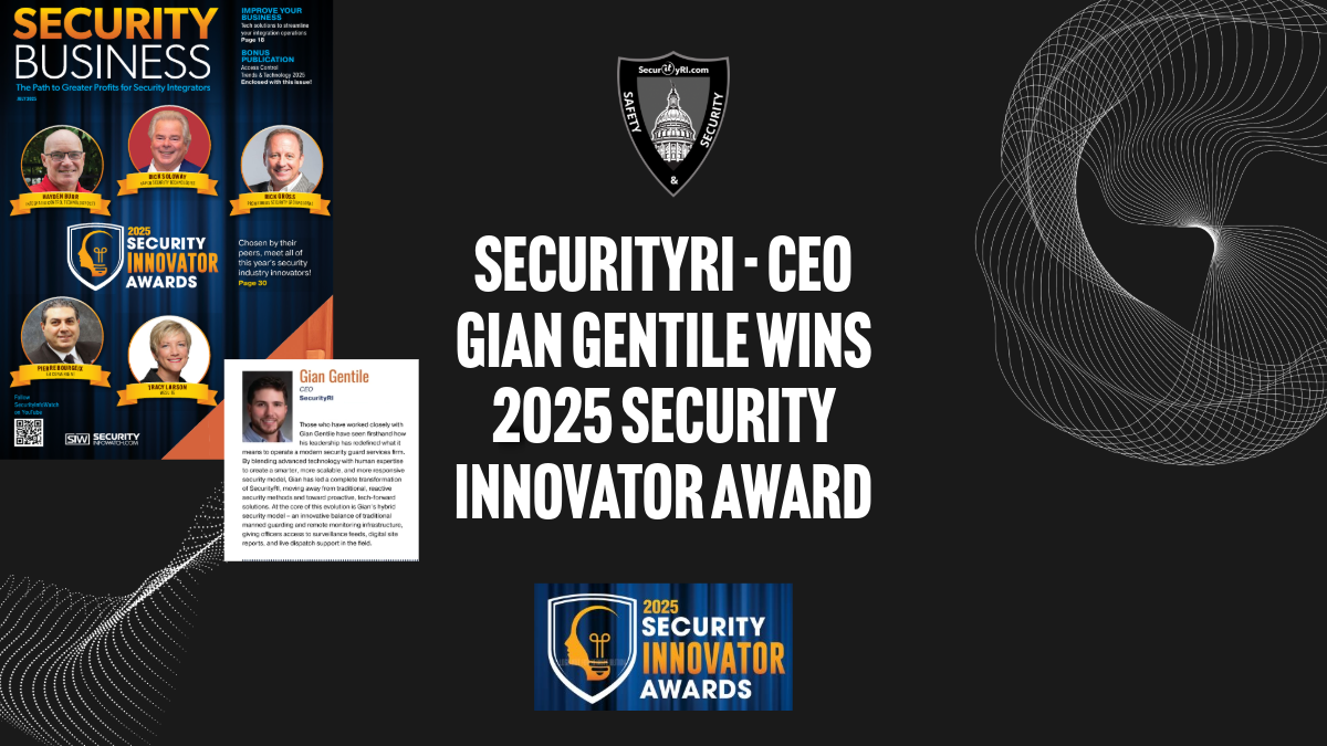 SecurityRI CEO Gian Gentile Wins 2025 Security Innovator Award