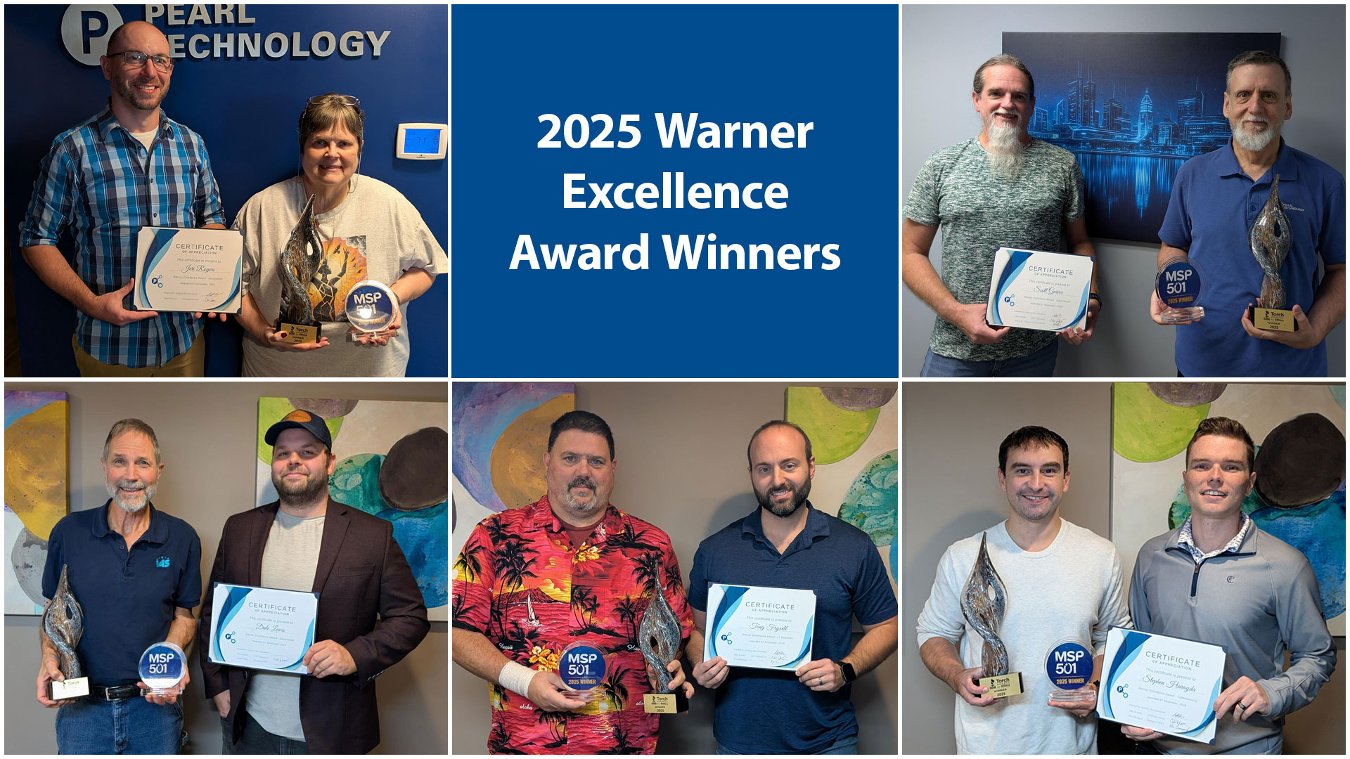 Pearl Technology’s Teams Receive 2025 Warner Excellence Awards