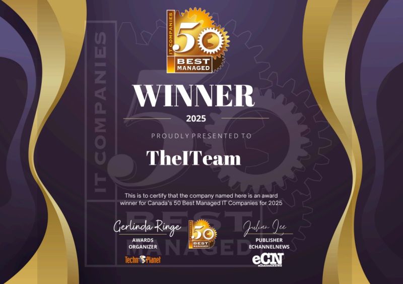 The ITeam Recognized as One of Canada’s 50 Best Managed IT Companies
