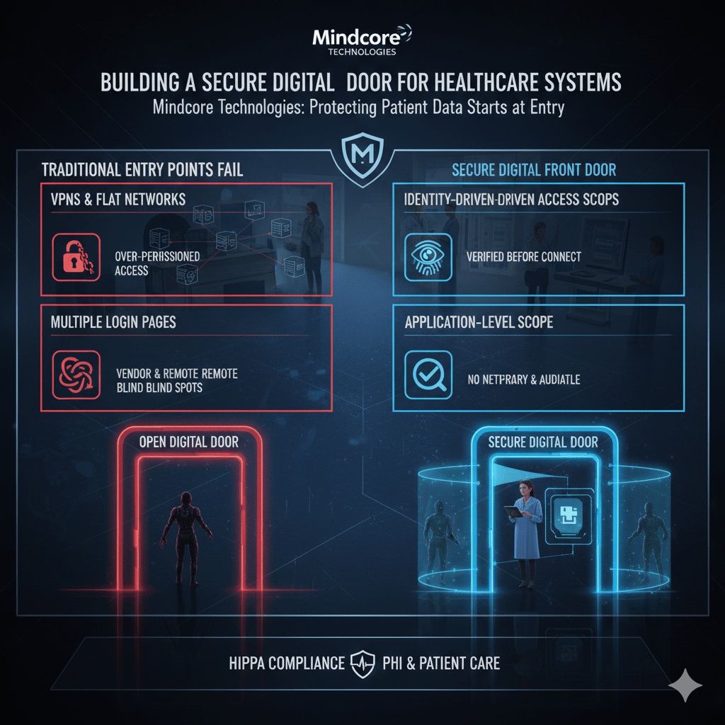 Building a Secure Digital Front Door for Healthcare Systems