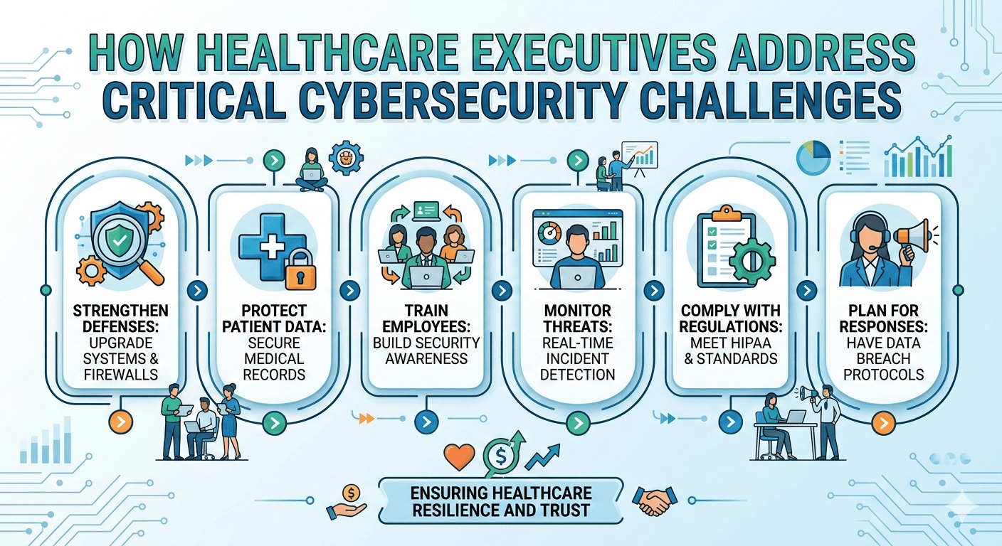How Healthcare Executives Address Critical Cybersecurity Challenges