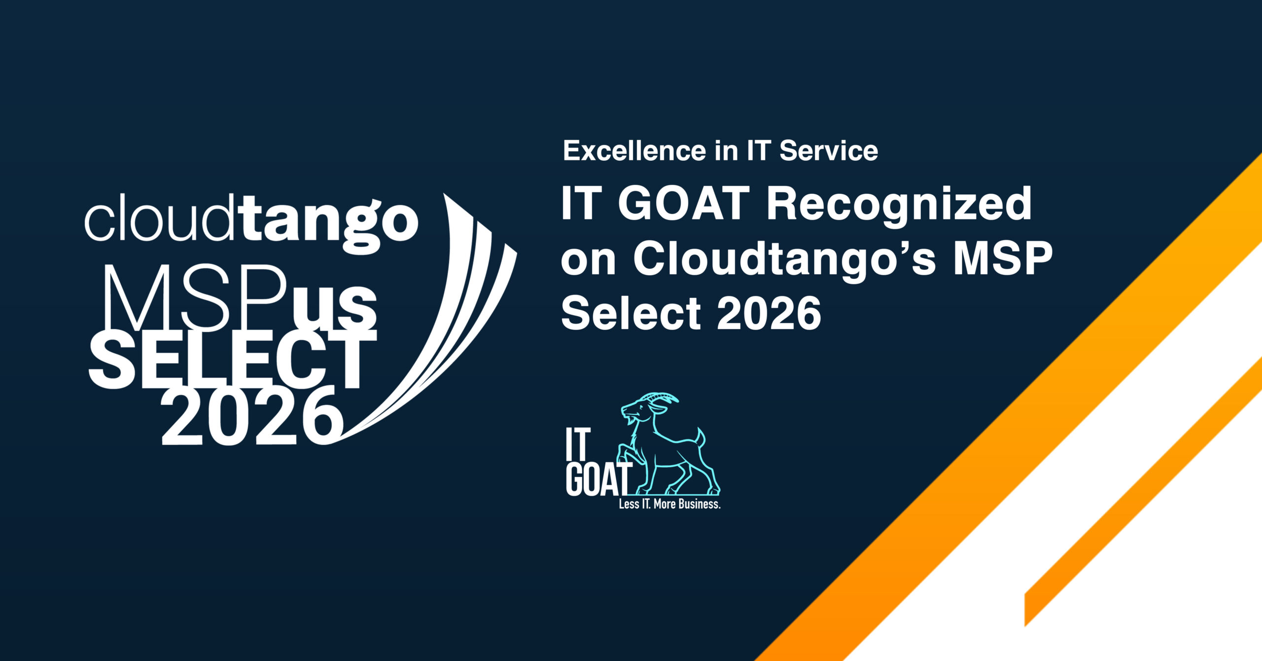 IT GOAT Recognized on Cloudtango’s MSP Select 2026