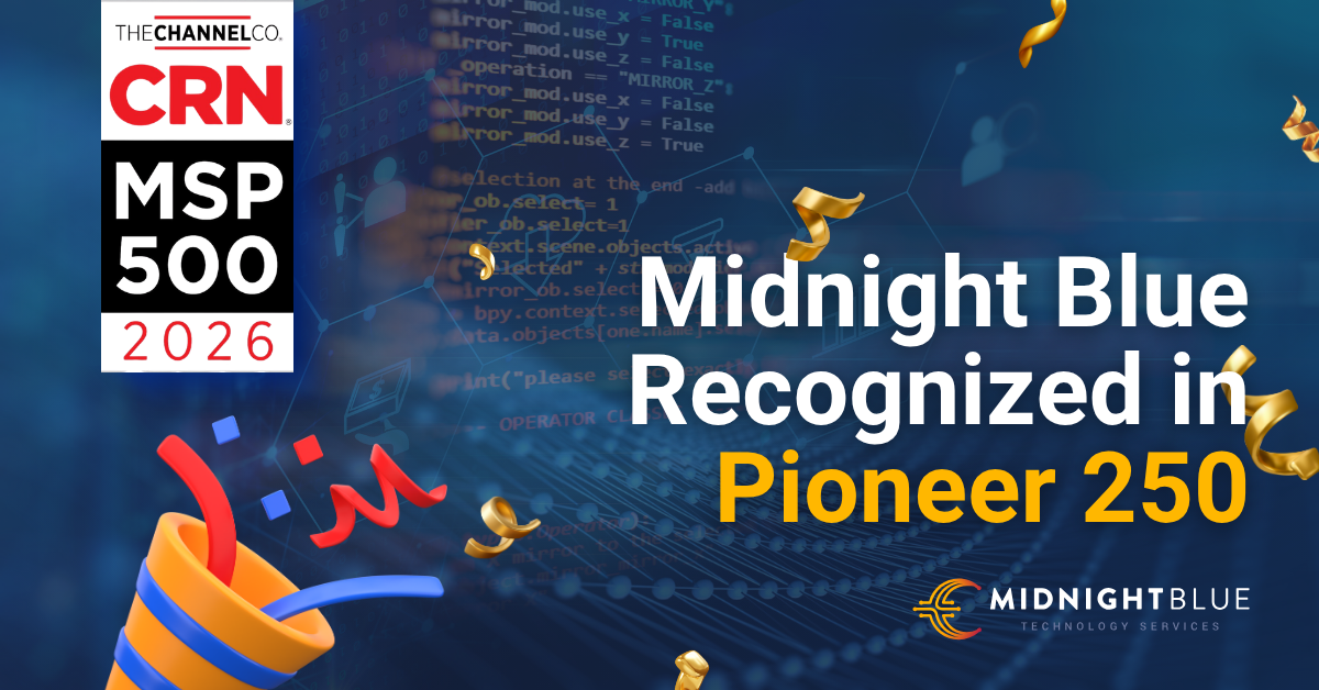 Midnight Blue Technology Services Named to Prestigious 2026 CRN MSP 500 List