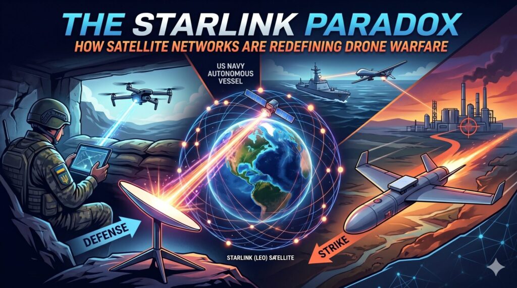 The Starlink Paradox: How Satellite Networks Are Redefining Drone Warfare