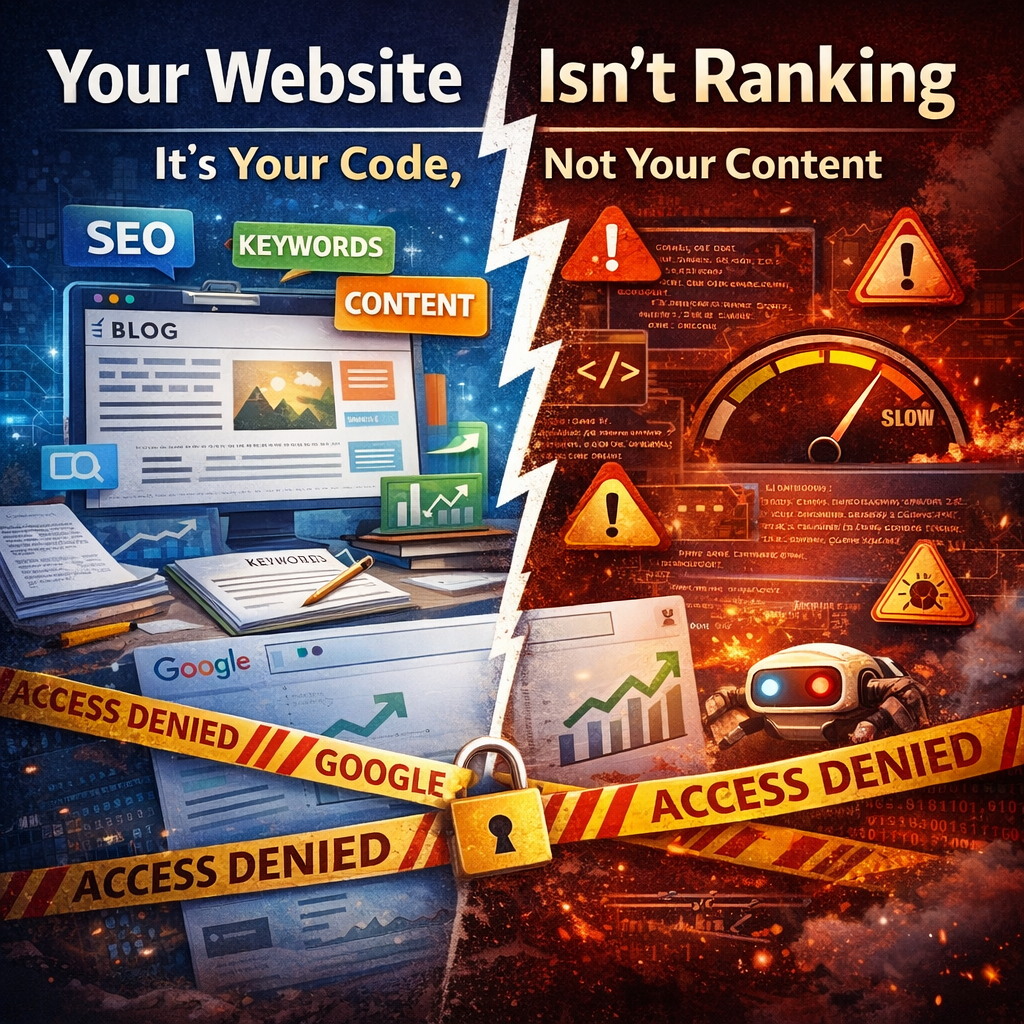 Your Website Isn’t Ranking Because of Code, Not Content: The 10 Technical SEO Issues OC Businesses Miss 