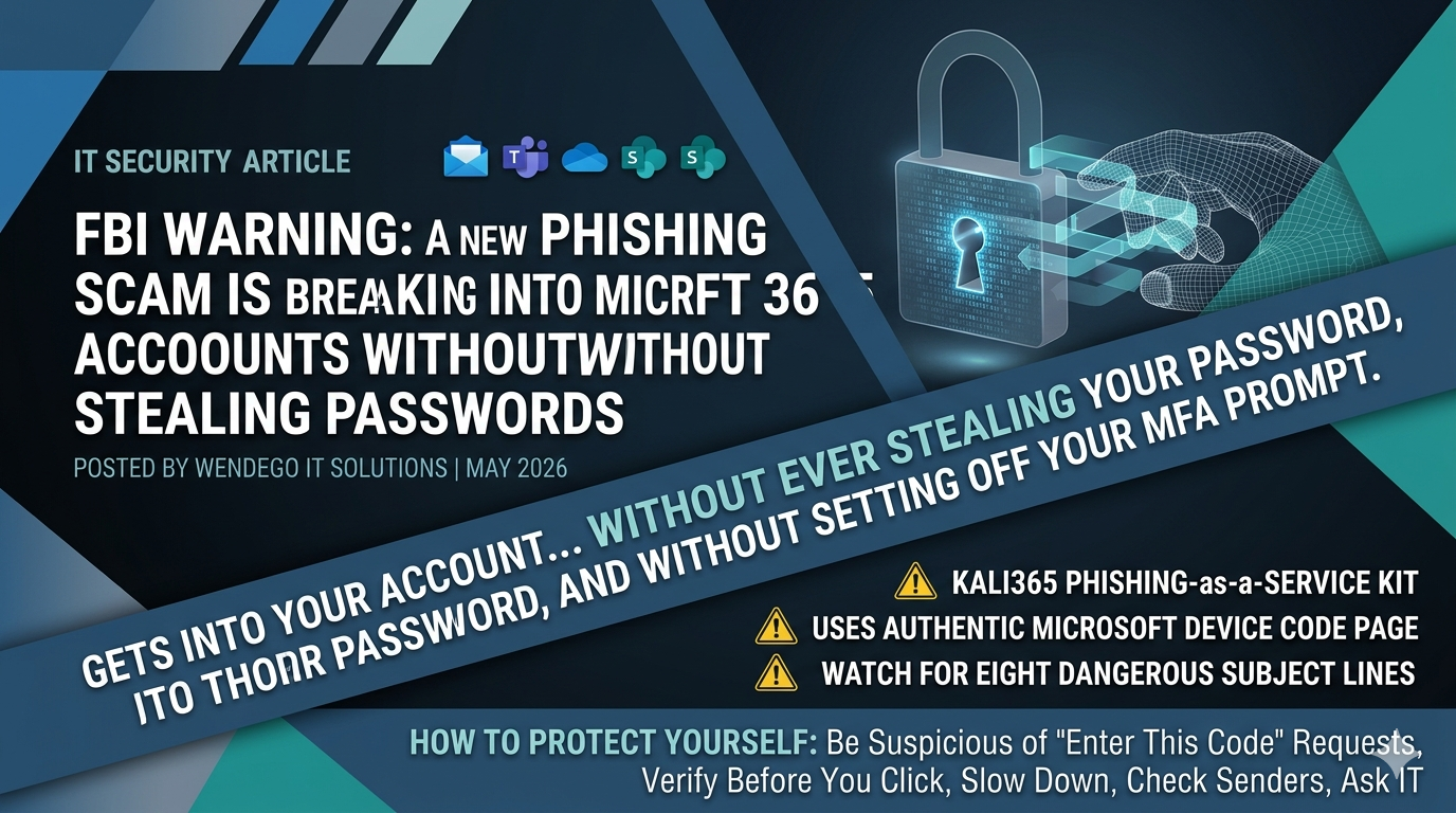FBI Warning: A New Phishing Scam Is Breaking Into Microsoft 365 Accounts Without Stealing Passwords