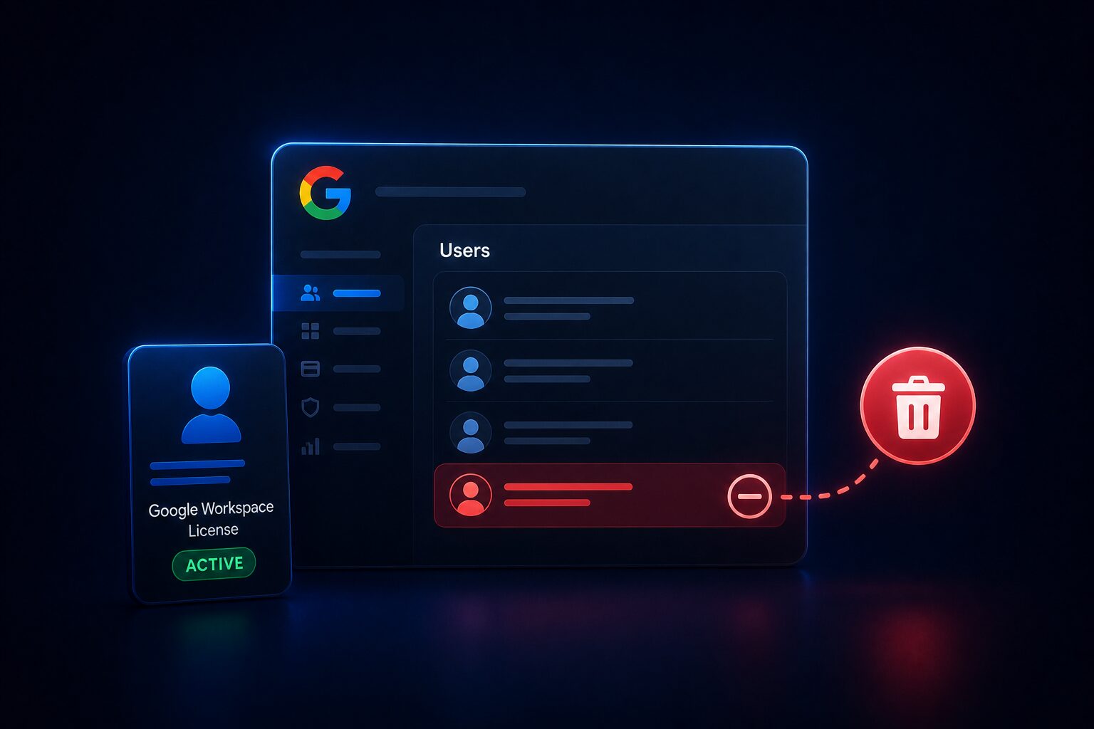 How do I remove a Google license? 