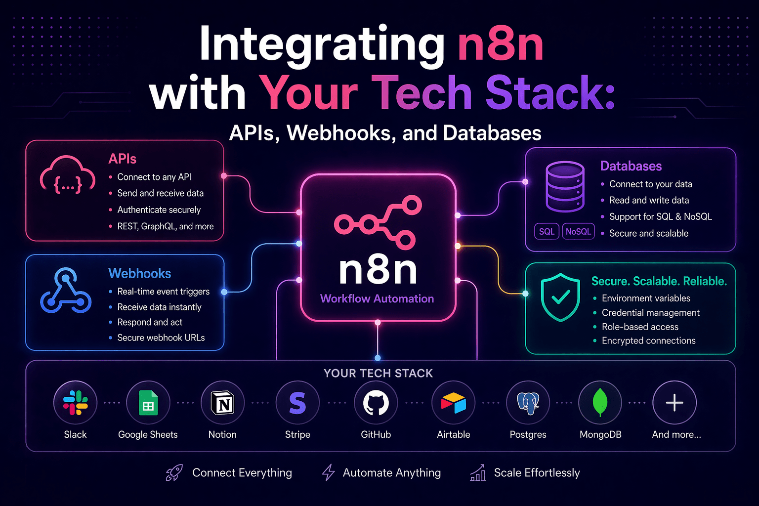 Integrating n8n with Your Tech Stack: APIs, Webhooks, and Databases