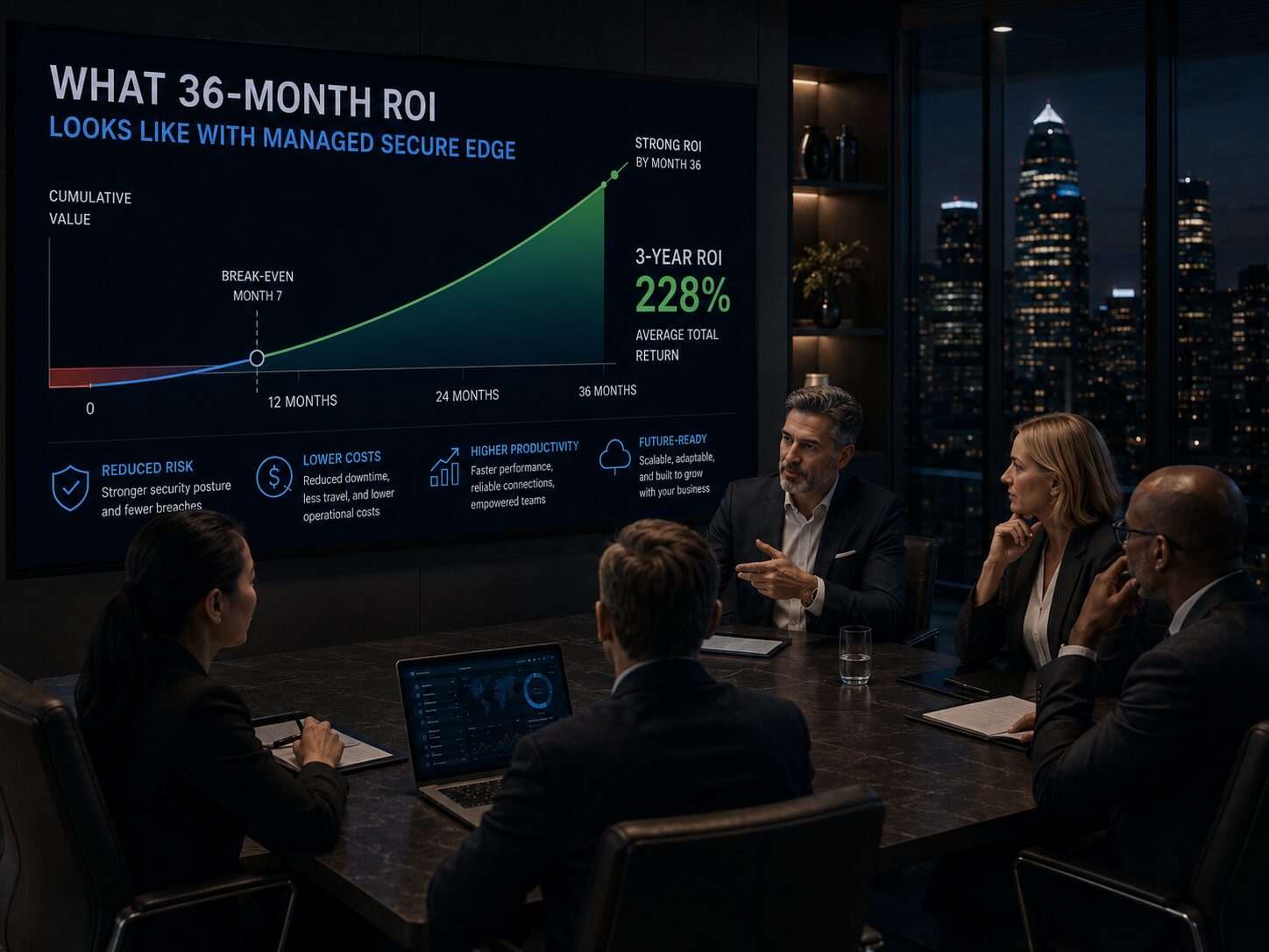 What 36-Month ROI Looks Like with Managed Secure Edge