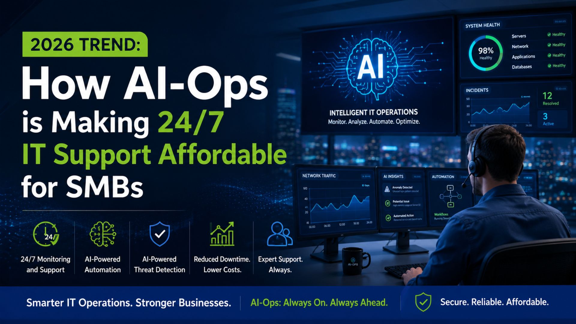 2026 Trend: How AIOps Is Making 24/7 IT Support Affordable for SMBs