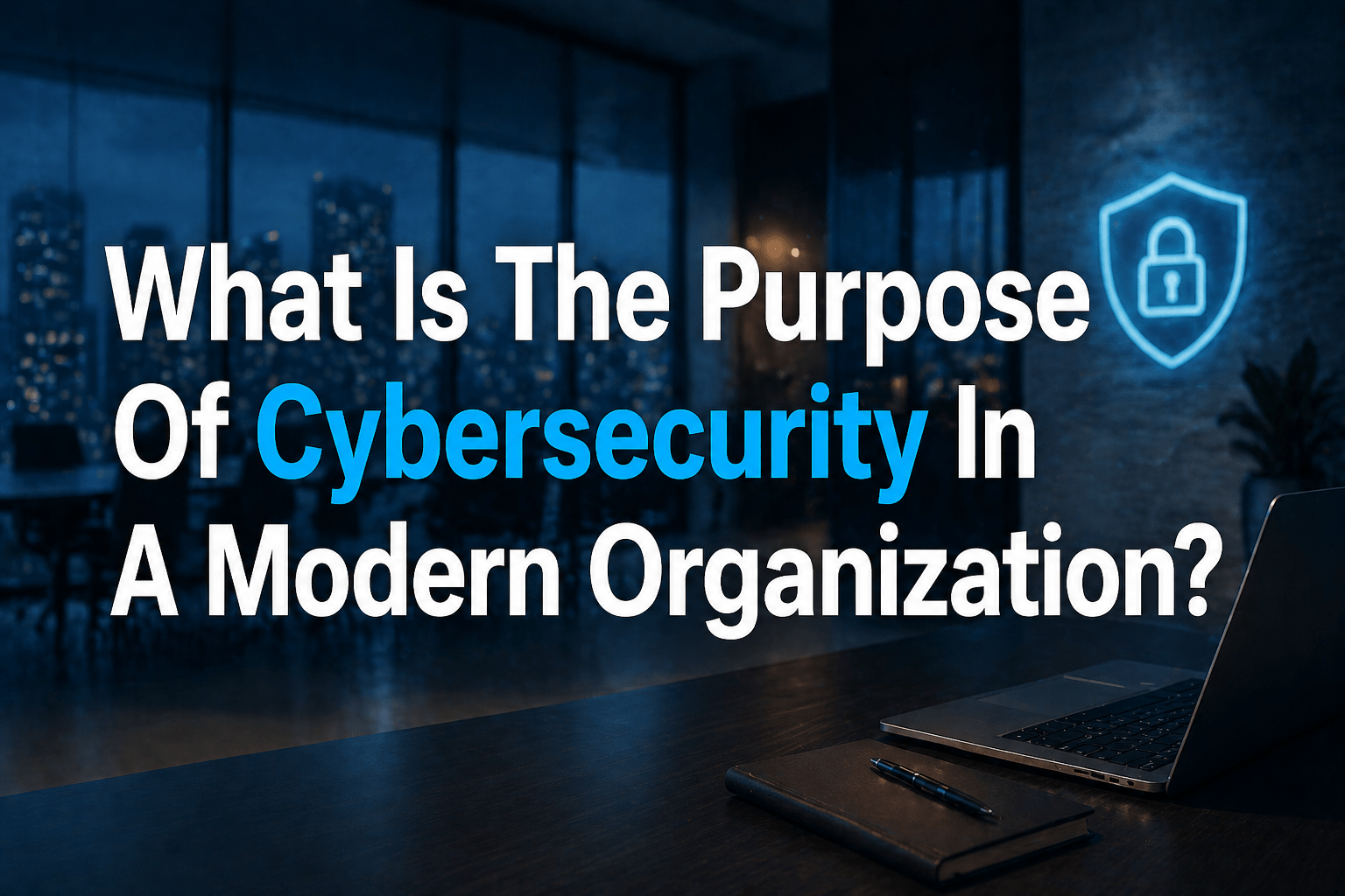 What Is The Purpose Of Cybersecurity In A Modern Organization?