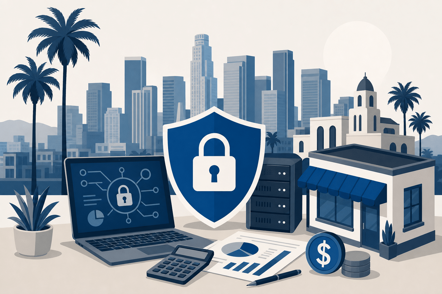 Average Cost of Cybersecurity Services for Small Businesses in Los Angeles