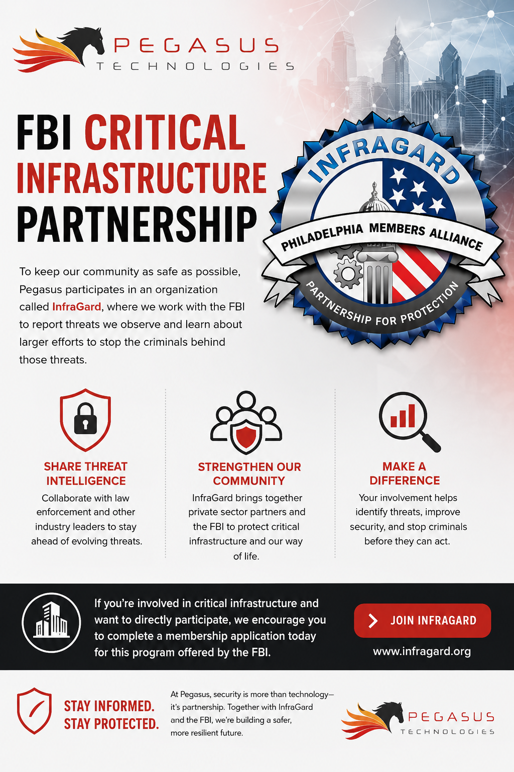 Joining Forces with the FBI: Why Pegasus Technologies Participates in the InfraGard Alliance