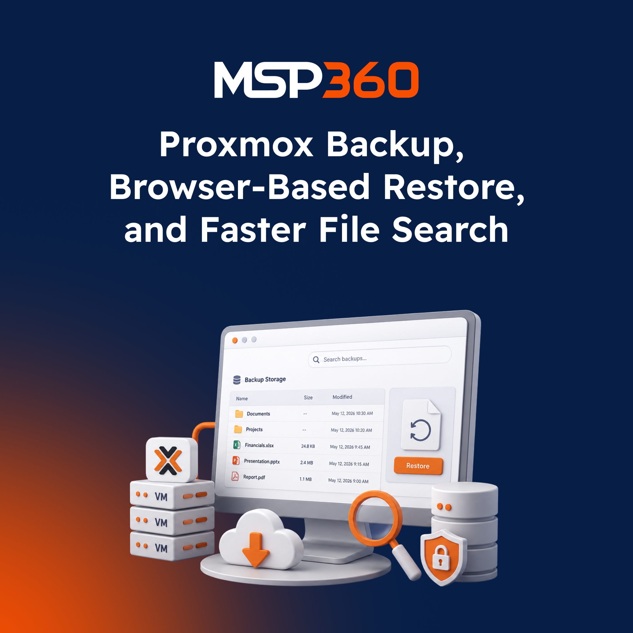 MSP360 9.6: Proxmox Backup, Web Restore & Fast Search