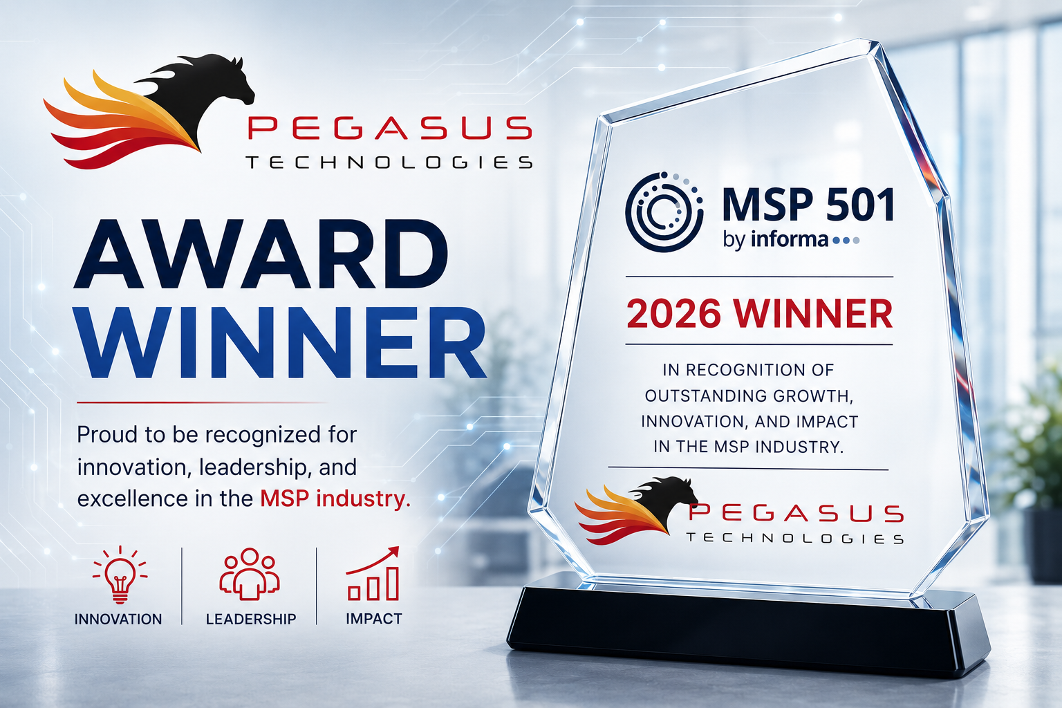 Pegasus Technologies Named to Prestigious 2026 Global MSP 501 Ranking