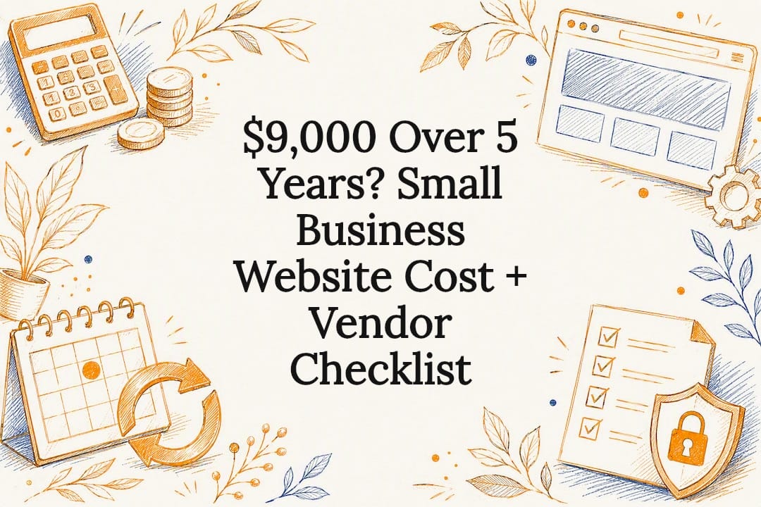 $9,000 Over 5 Years? Small Business Website Cost + Vendor Checklist