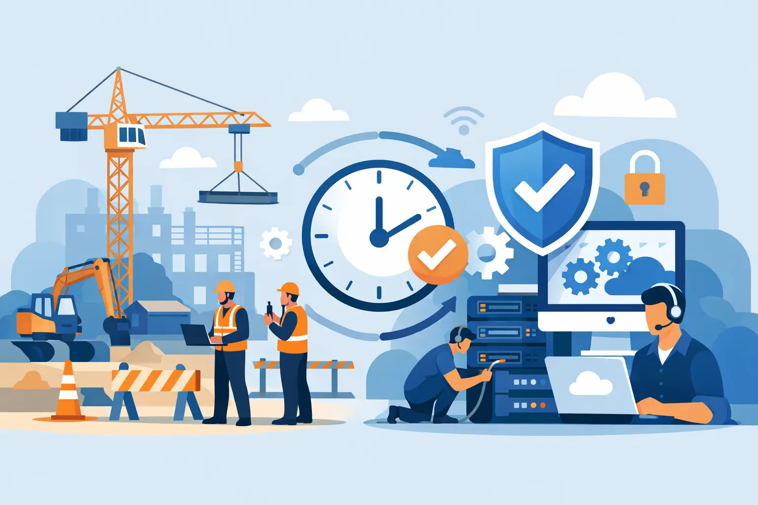 Construction Company IT Services That Prevent Downtime