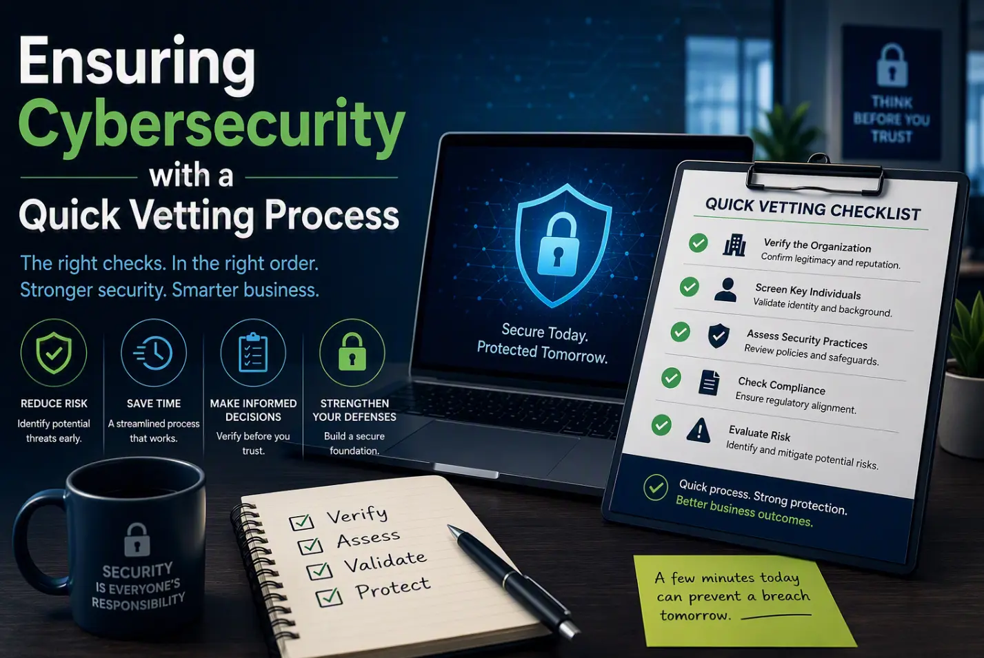 Ensure Cybersecurity with a 5-Minute Vetting Process
