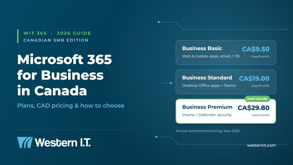 Microsoft 365 for Business in Canada: Plans, Pricing & How to Choose (2026)