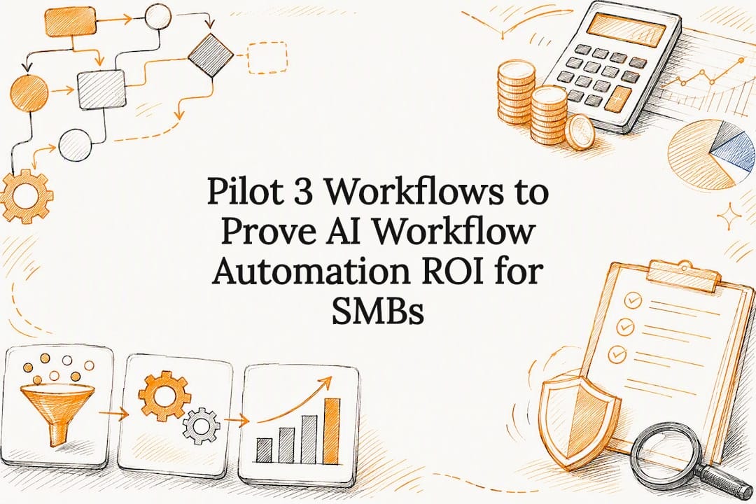 Pilot 3 Workflows to Prove AI Workflow Automation ROI for SMBs