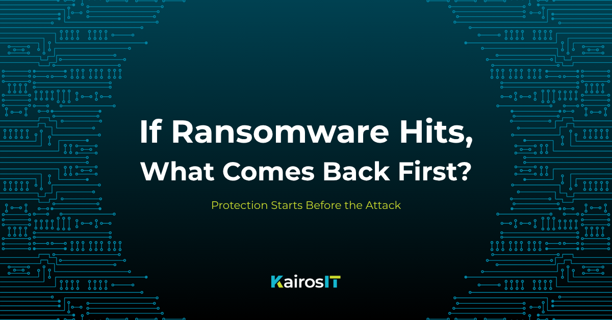 Ransomware Protection: Why Backup Alone Is Not a Recovery Strategy