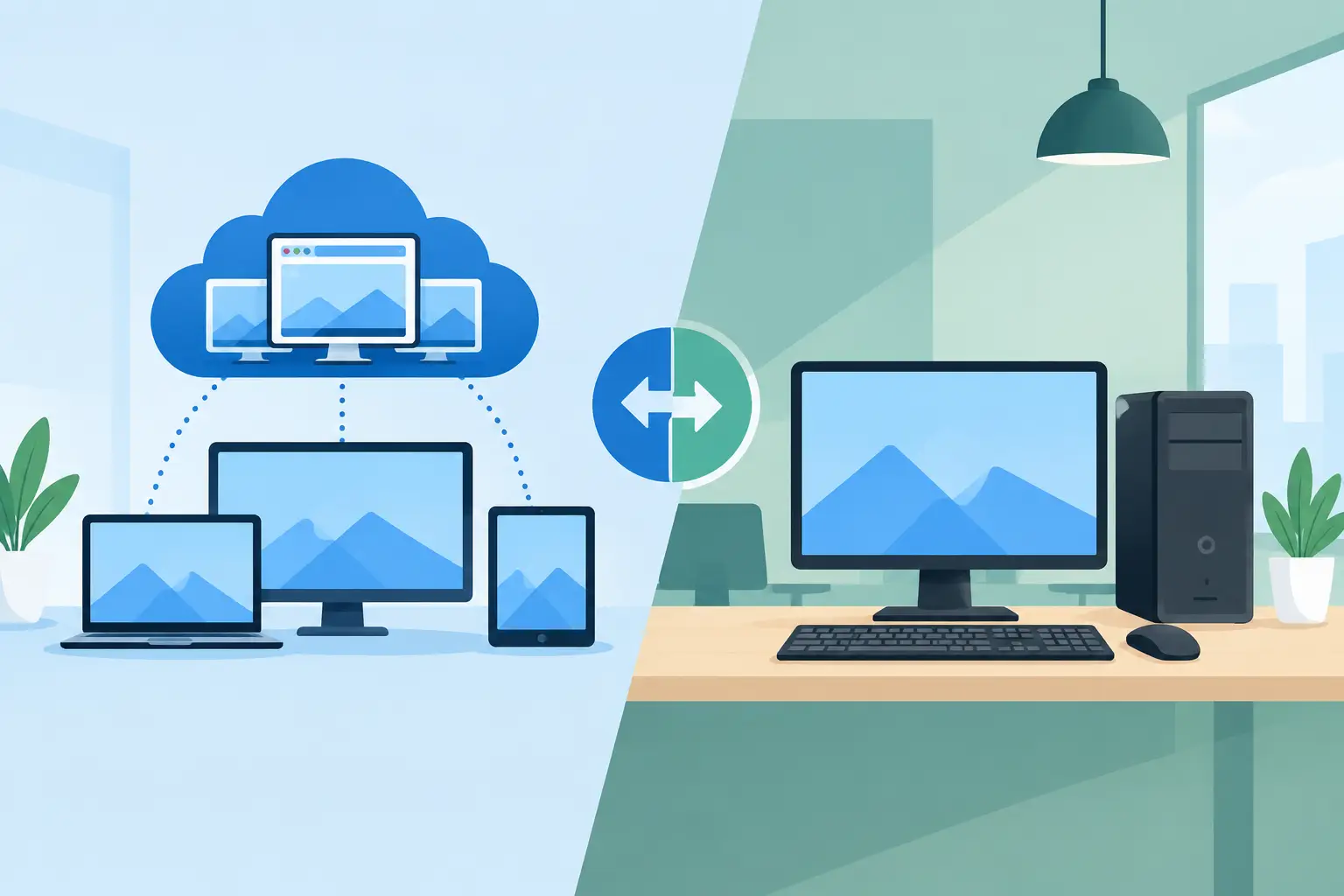 Virtual Desktops Versus Office PCs Compared