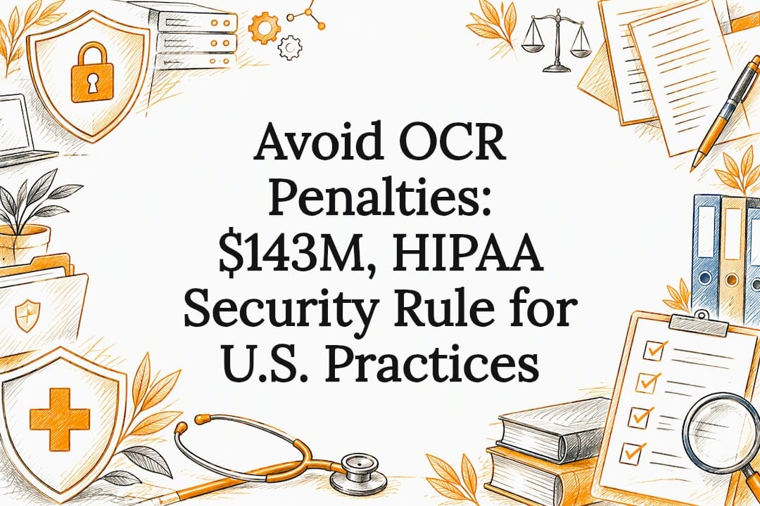 Avoid OCR Penalties: $143M, HIPAA Security Rule for U.S. Practices
