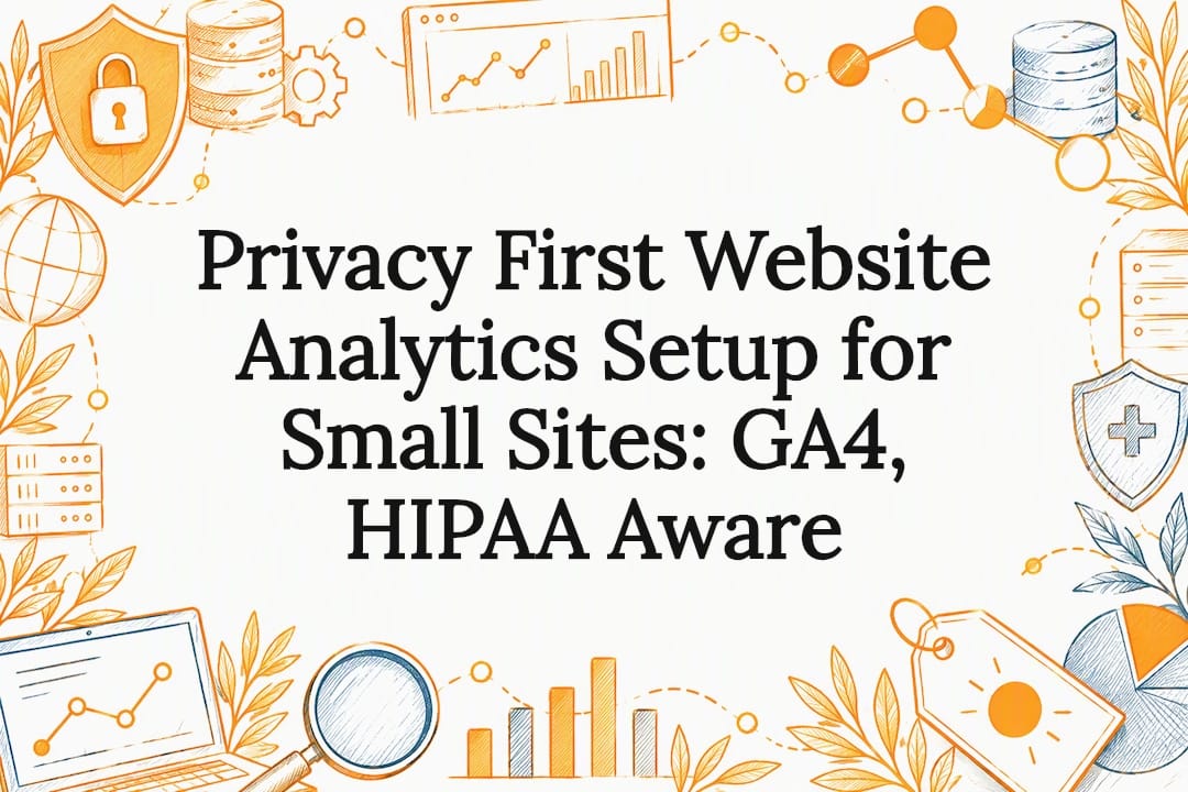 Privacy First Website Analytics Setup for Small Sites: GA4, HIPAA Aware
