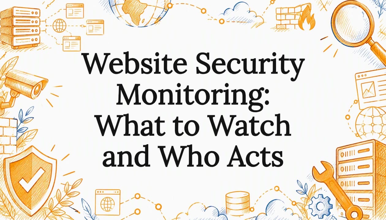 Website Security Monitoring: What to Watch and Who Acts